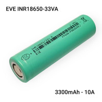 EVE INR18650-33VA 3300mAh - 10A Liion (оригінал)