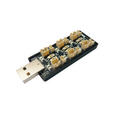 USB зарядний пристрій для 6×1S LiPo акумуляторів (PH2.0 / JST1.25, 0.2А/0.6А)