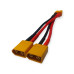 Перехідник XT60 female на 2 XT60 male (Y-тип) для акумуляторів
