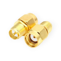 Перехідник RP-SMA male - RP-SMA female 180 градусів для антени Перехідник RP-SMA male - RP-SMA female 180 градусів для антени