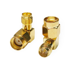 Перехідник RP-SMA male - RP-SMA female 90 градусів для антени