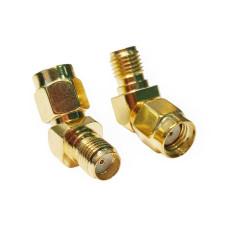 Перехідник RP-SMA male - SMA female 45 градусів для антени