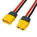 Роз'єм Amass XT60 Male / Female з кабелем 14AWG 10 см (з захисною накладкою)