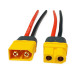 Роз'єм Amass XT60 Male / Female з кабелем 14AWG 10 см (з захисною накладкою)