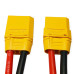 Роз'єм Amass XT90 Male / Female з кабелем 12AWG 10 см (силіконовий провід)