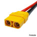 Роз'єм Amass XT90 Male / Female з кабелем 12AWG 10 см (силіконовий провід)