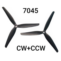 Пропелери 7x4.5x3 (1CW+1CCW) 7045 чорні, 2шт Пропелери 7x4.5x3 (1CW+1CCW) 7045 чорні, 2шт