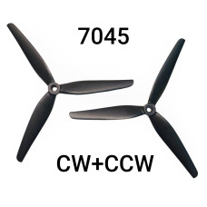 Пропелери 7x4.5x3 (1CW+1CCW) 7045 чорні, 2шт