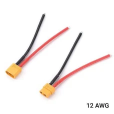 Роз'єм XT60 Male / Female з кабелем 12AWG, довжина 10 см